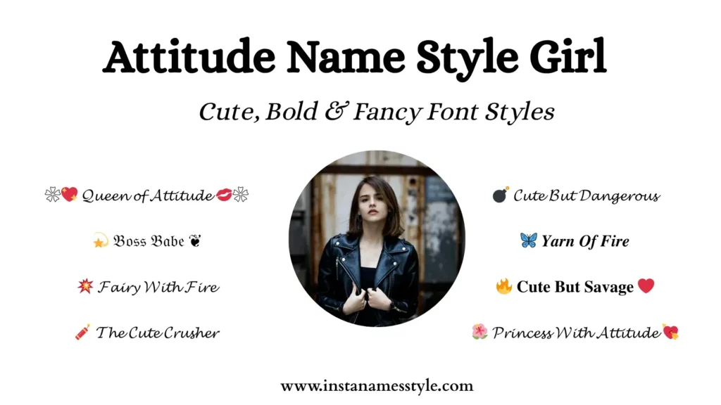 Boring Username? Try These Instagram Name Style Attitude Ideas😎 1 Instagram Attitude Name Style for Girls
