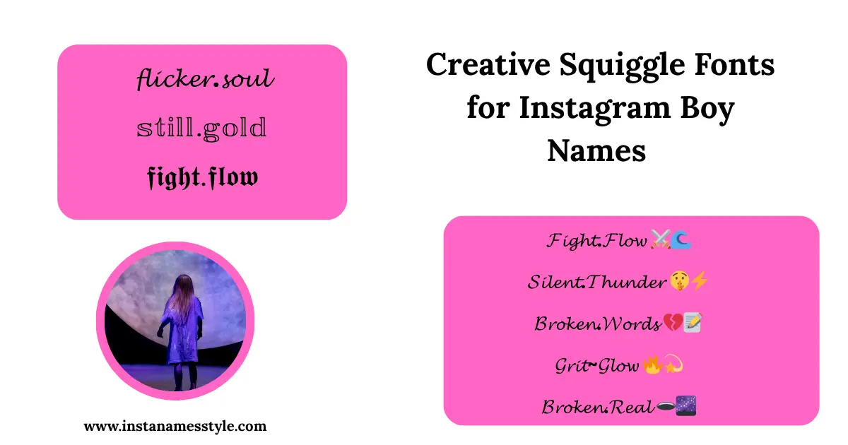 70+ Squiggle Instagram Name Styles│𝒞ⓞⓟⓨ & ⓅⒶⓈⓉⒺ 🌸💖 1 Creative-Squiggle-Fonts-for-Instagram-Boy-Names