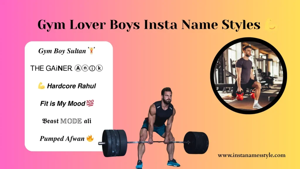 Ultimate Guide to Instagram Name Font Style for Boy | Swag, Style & Attitude 🔥 2 Gym Lover Boys Insta Name Styles