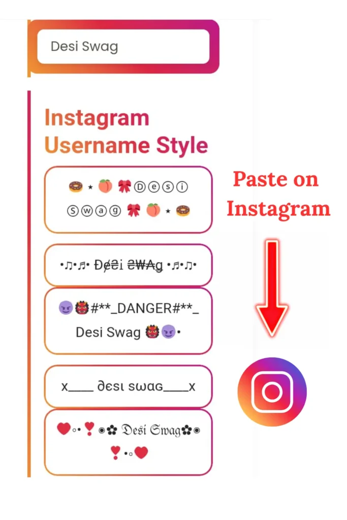 Instagram Name Style Tool 💖 300+ Unique & Stylish Fonts 5 paste-in-instagram