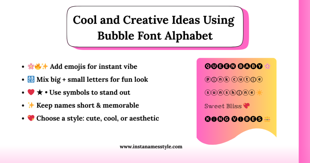 Best Free Bubble Name Generator 🅒🅞🅟🅨 🅐🅝🅓 🅟🅐🅢🅣🅔 Instagram Fonts 2025 1 Bubble Font Alphabet
