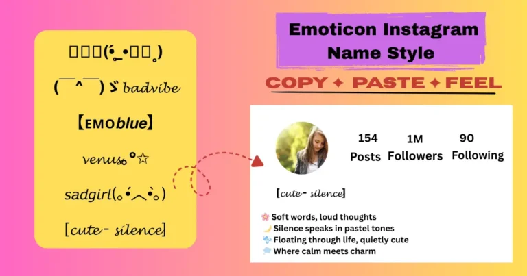 Emoticon Instagram Name Style