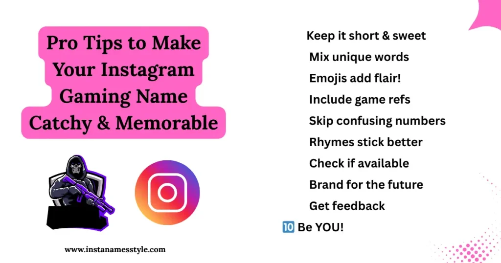 💥Top Gaming Name Style for Instagram |100+ Pro & Playful Picks 1 Gaming Name Style