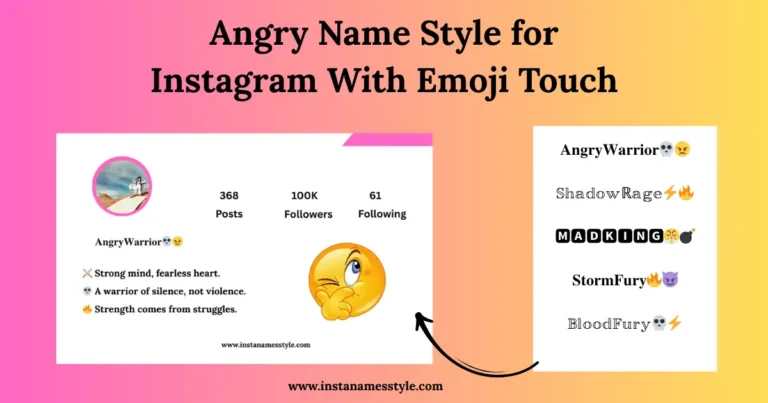 featured image for Angry name style for Instagram