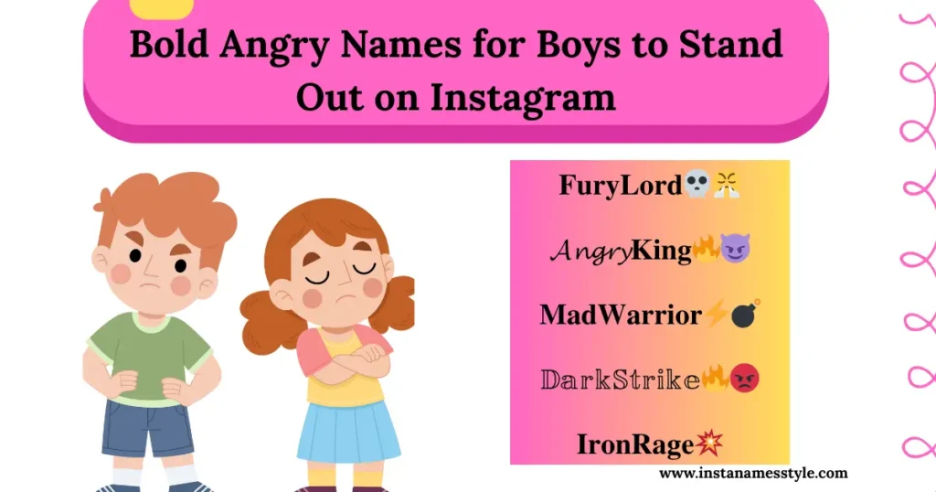 25+ Best Angry Name Style for Instagram With Emoji Touch | 𝖈𝖔𝖕𝖞 & 𝕻𝖆𝖘𝖙𝖊🔥 1 angry name style for instagram - bold style for boys