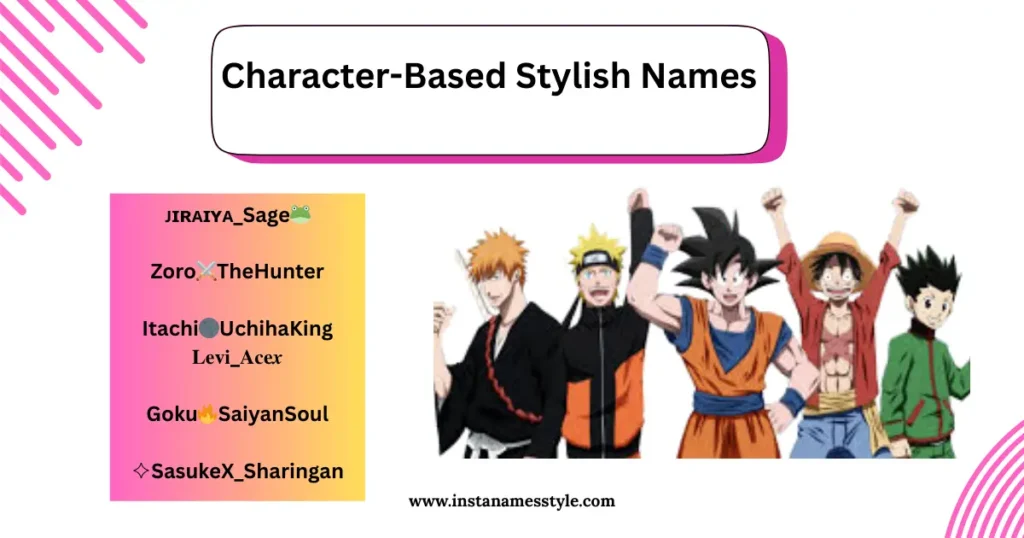 🔥Unlock Your Identity with Anime Lover Stylish Name for Instagram | Copy & Paste 1 Character-based Anime Lover Stylish Name for Instagram