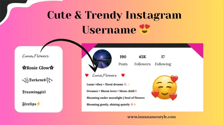 Cute and trendy Instagram Username - featured image