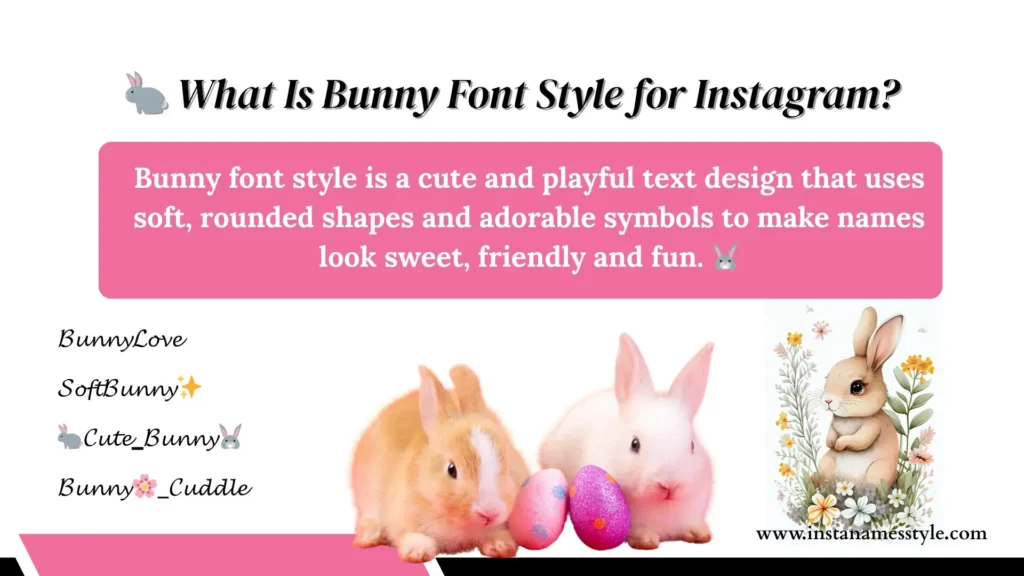 Bunny font style is a playful and cute text design
